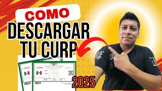 LA FORMA MAS RAPIDA DE DESCARGAR TU CURP SIN PROBLEMAS EN 2025