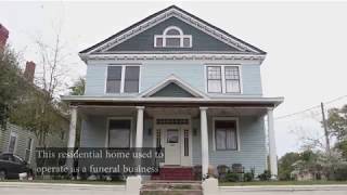 This historic funeral home turned residential space has a unique history