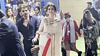 Aishwarya Rai Daughter Aradhya, SRK Family, Nita Mukesh Ambani Exit From Ambani School Function 2024