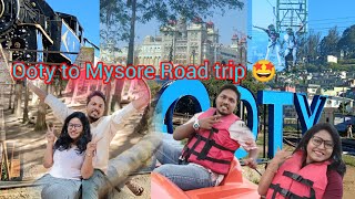 OOTY TOURIST PLACES| MYSORE PALACE| ROAD TRIP| TAMILNADU FORESTZONE| #travel #couple #viral #taruvya