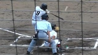 福岡農業高 山道 俊彦 選手 センター前ヒット