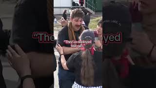 Tensions escalate between protestors, ICE agents at Delaney Hall