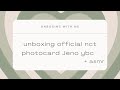 unboxing nct official photocard jeno ybc with me + asmr | malaysia