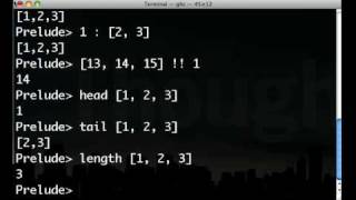 Haskell List Functions