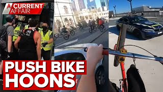 Young bike hoons terrorise unsuspecting bystanders | A Current Affair