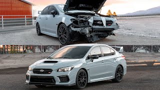 Rebuilding Totaled 2019 Subaru STI in 12 Minutes