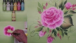 Learn to Paint - How to Paint a Cabbage Rose! (OFFICIAL VIDEO)