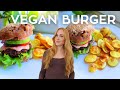 Delicious Vegan Black Bean Burger - Gluten Free (Healthy)