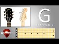 g string in standard guitar tuning 3rd string