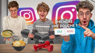 INSTAGRAM CONTRÔLE NOS VIES PENDANT 24H MES PETITS FRÈRES ET MOI ! Vous nous avez fait souffrir..