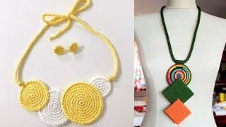 CROCHET NECKLACE DIFFERENT MODELS OF CROCHET NECKLACES CROCHET NECKLACE CROCHET CHAIN