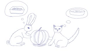 Drawing diary: we “share” a pumpkin