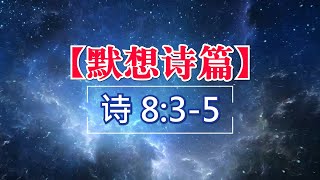 【默想诗篇】08. 诗篇 8:3-5