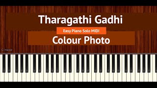 How To Play "Tharagathi Gadhi" (Easy) from Colour Photo | Bollypiano Tutorial