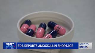 FDA Reports Amoxicillin Shortage