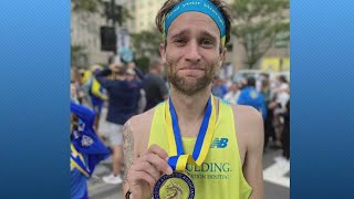 Portland man suffering from traumatic brain injury runs the Boston Marathon