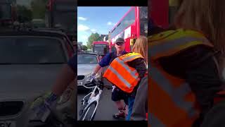 Cyclist Assaults Multiple Nonviolent Just Stop Oil Supporters | Denmark Hill, London | 26 June 2023