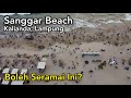 Pantai SANGGAR Beach Kalianda, Lampung Selatan | Wisata Gak Pakai Mahal, Suasana Pantai Nyaman