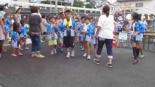 2013.7.27安居山２区納涼祭　子供みこし　町内練り歩きスタート風景