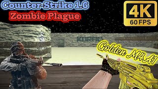 Cs 1.6 Zombie Plague 2025 l 4K60FPS l Golden M4A1 l zm_ice_world_2 l