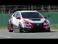 JAS Motorsport' 2015 Honda Civic TCR Sound - Accelerations, Fly Bys & Downshifts