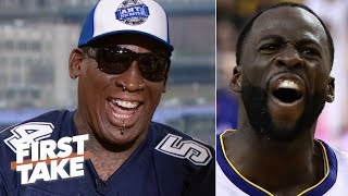 Draymond would be 'eating out of my hands' - Dennis Rodman picks Bulls over Warriors | First Take