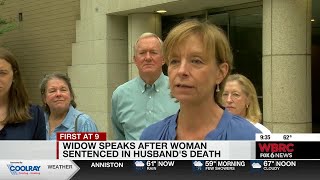 Widow speaks after woman sentenced in husband's death