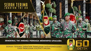 Kasad Memimpin Upacara Serah Terima Jabatan Pangdam IV/Diponegoro dan Pangdam XVI/Pattimura⁣