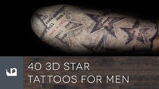 40 3D Star Tattoos For Men