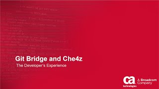 Git Bridge and Che4z - The Developer's Experience