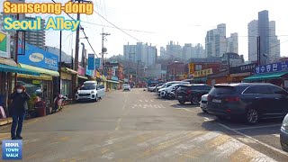 【4K】 Walk Seoul Korea - 서울 삼성동 걷기 | Samseong-dong Alleys [관악구2 | Gwanak-gu2] 6(2)-22