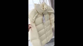 Moncler Maya 70th Anniversary Special Edition Short Down Jacket Snowflake White review#shorts