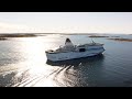 1505. Viking Cinderella (Viking Line) Drone Stock Footage Video