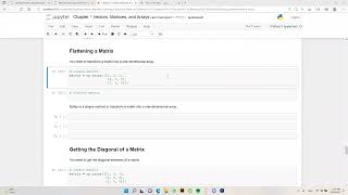 How to Flatten a Matrix in python using NumPy
