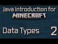 Java Introduction for Minecraft Modding (2023) - 2: Data Types