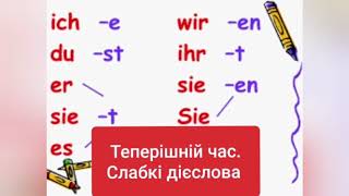 Теперішній час. Слабкі дієслова (Präsens. Schwache Verben)