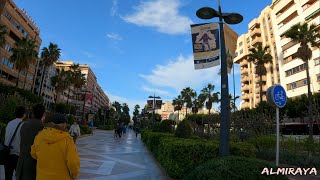 4k HDR La Rambla De Almería City  - Walking tour 2022 abril