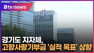 경기도 지자체, 고향사랑기부금 '실적 목표' 상향