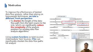 ASPLOS'24 - Lightning Talks - Session 2A - FITS: Inferring Intermediate Taint Sources for Effective