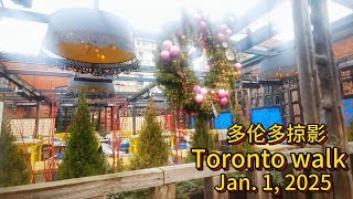 The first day of 2025 walk in Old Town of Toronto, what would it be like? 新年的第一天, Old Town 会是怎样的一番景色