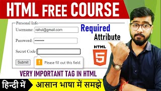 Required Attribute in HTML | HTML Tutorial for Beginners | HTML #html5 #html