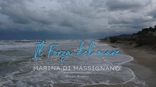 Marina di Massignano la forza del mare (Gennaio 2025)