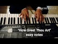 How Great thou Art by chris tomlin Easy Piano Notes tutorials