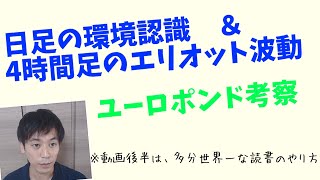 日足の環境認識と4時間足のエリオット波動【ユーロポンド考察】※動画後半は、多分世界一、結果に結びつく読書のやり方　2020.11.22 (2)