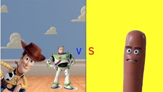 Woody and buzz lightyear vs Frank (not for kids)