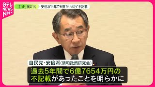 【訂正届け出】自民党議員“裏金トップ10”判明  安倍派“5年間で6億7654万円”不記載