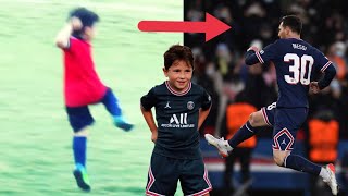 When Mateo Messi copies Lionel Messi