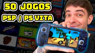 Testei 50 Jogos de PSP e PS Vita no Anbernic RG556