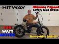 HITWAY BK10M  750 Watt Folding Electric Bike Unboxing Setup and Ride