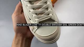 [UNBOXING] Nike Blazer Low ’77 Double Swoosh Sail Green DO9777-001 / nike blazer low double